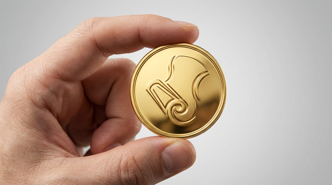 Moneda de oro utilizada para explicar el quilataje y las diferencias entre 24K, 18K, 14K y 10K