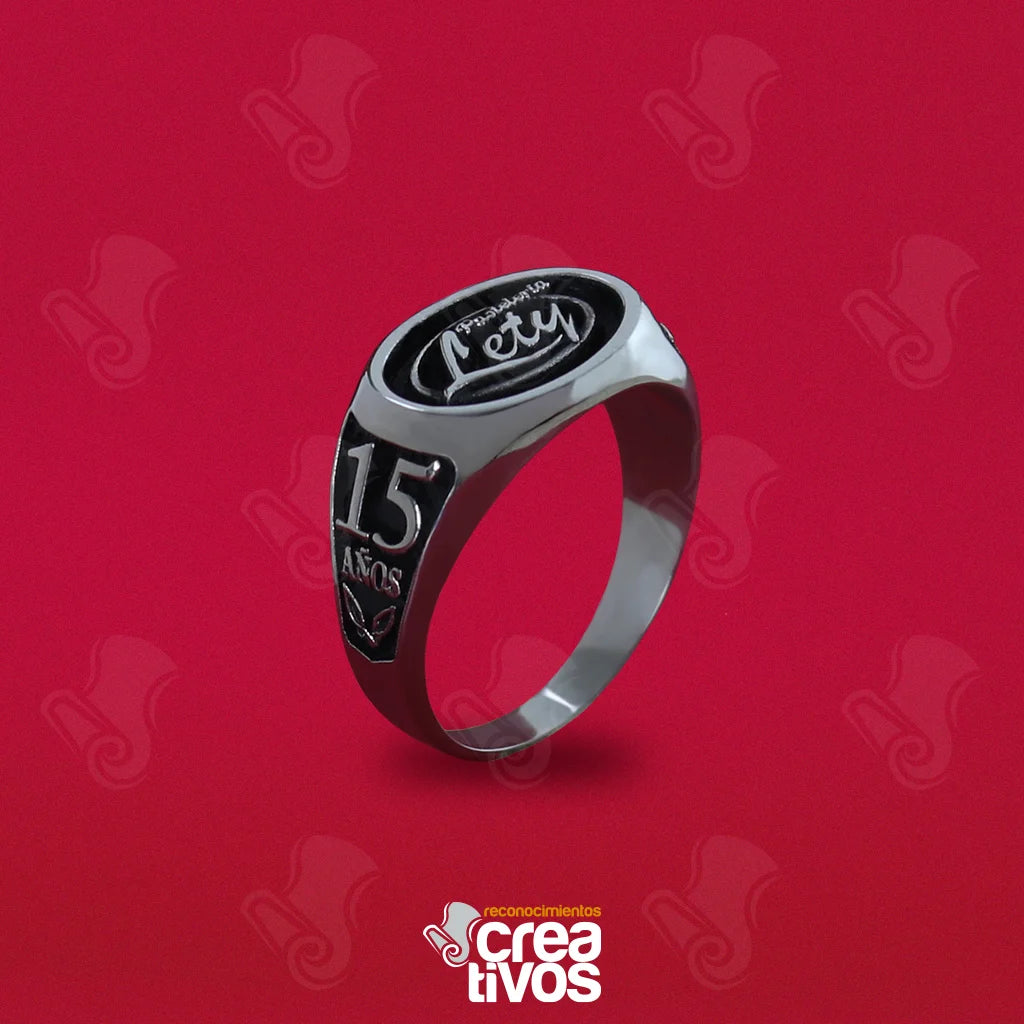 Anillo Personalizado para Pastelería Lety