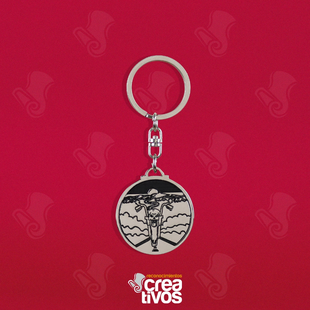 Llavero Personalizado Plateado de Calaveras 13 Nuevo León