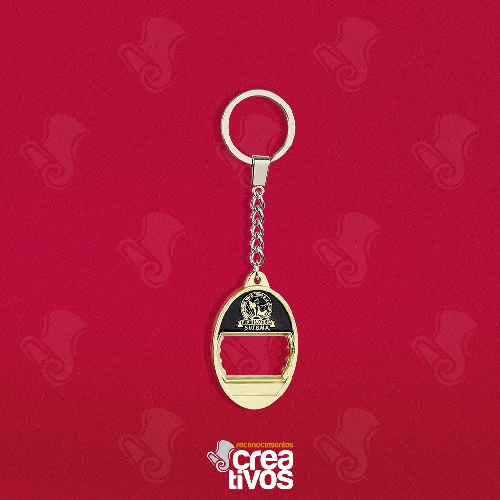 Llavero Personalizado Dorado de S.U.T.S.M.A.