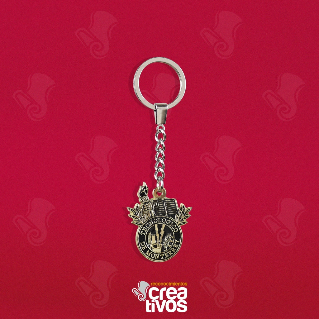 Llavero Personalizado Dorado del Tecnológico de Monterrey