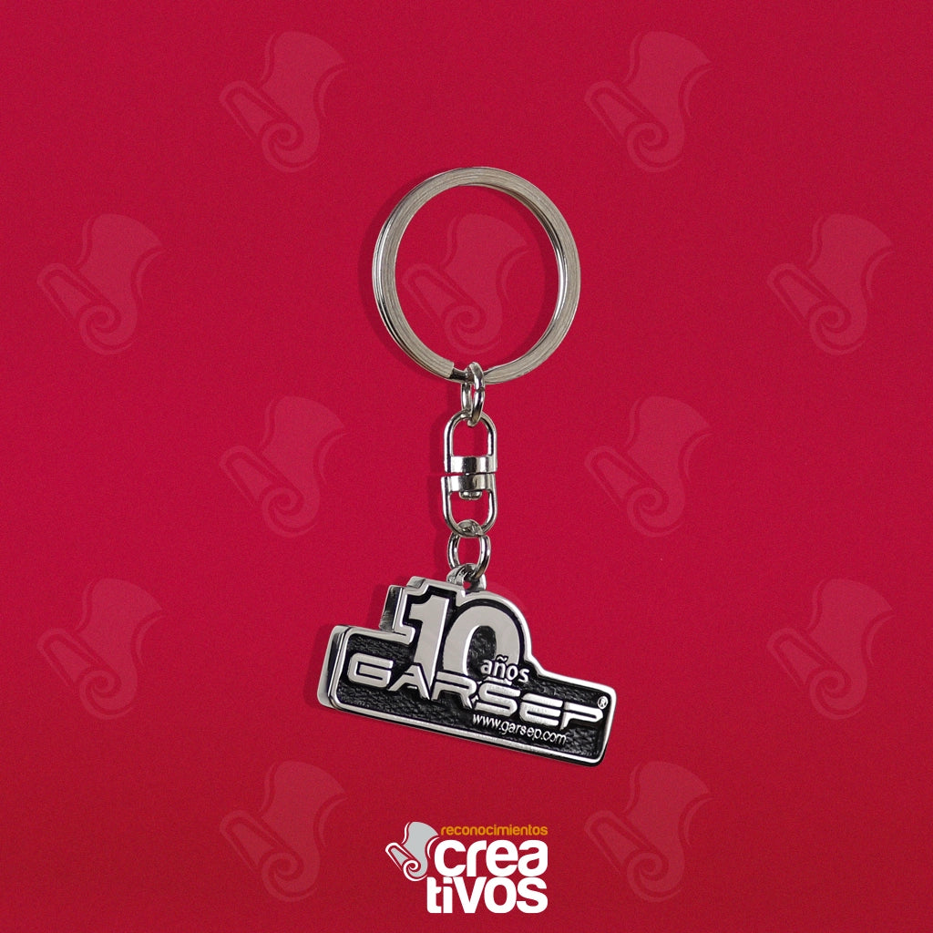 Llavero Personalizado Plateado de GARSEP