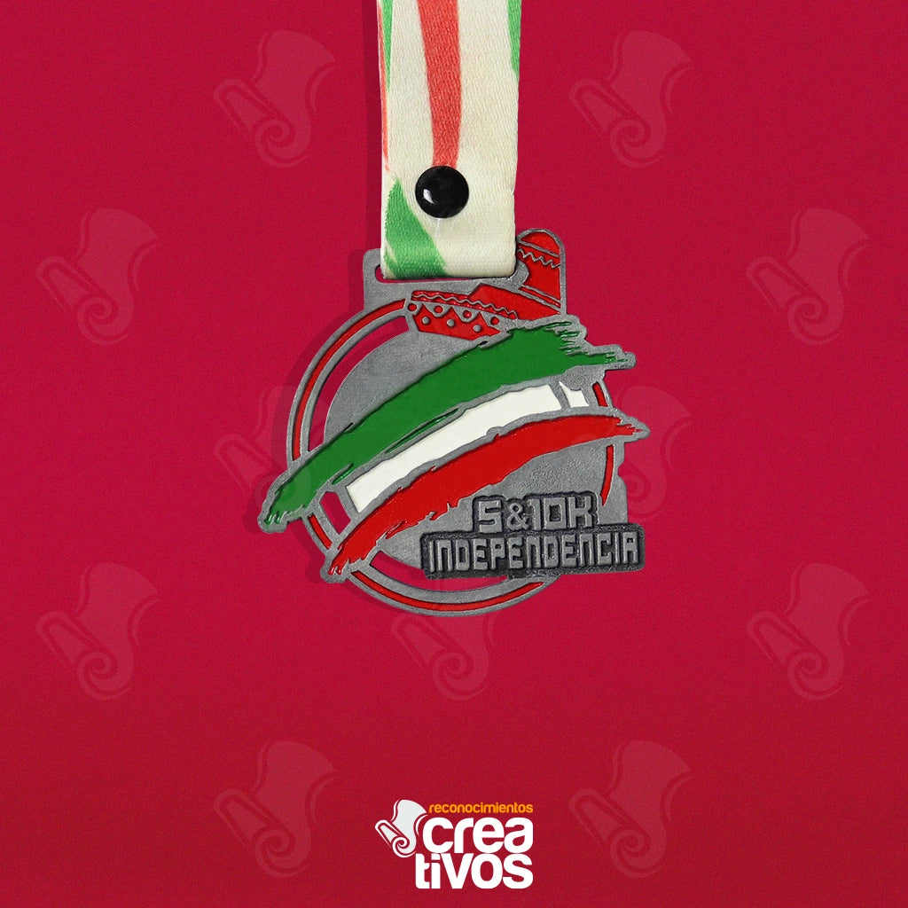 Medalla Personalizada de 5 & 10K Independencia