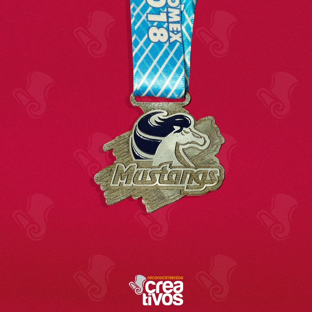 Medalla Personalizada de Mustangs