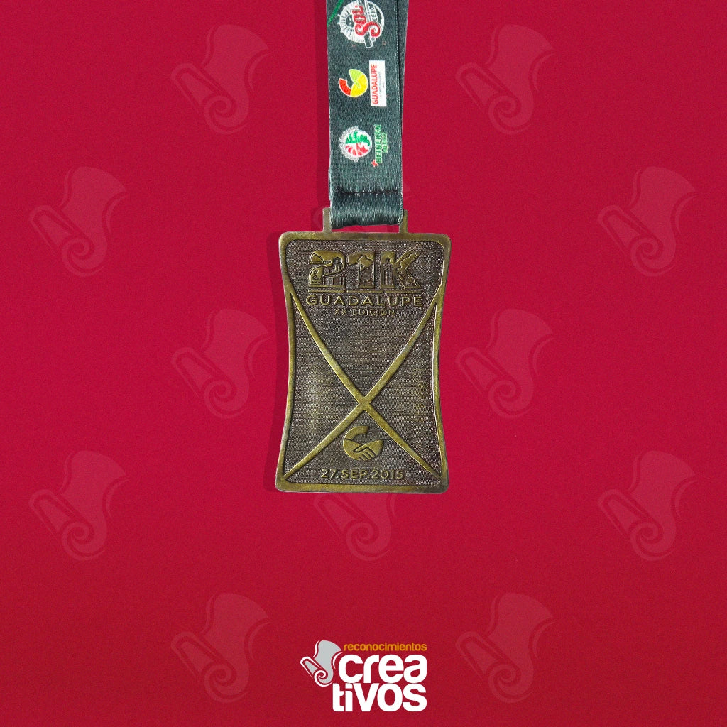Medalla Personalizada de 21K Guadalupe