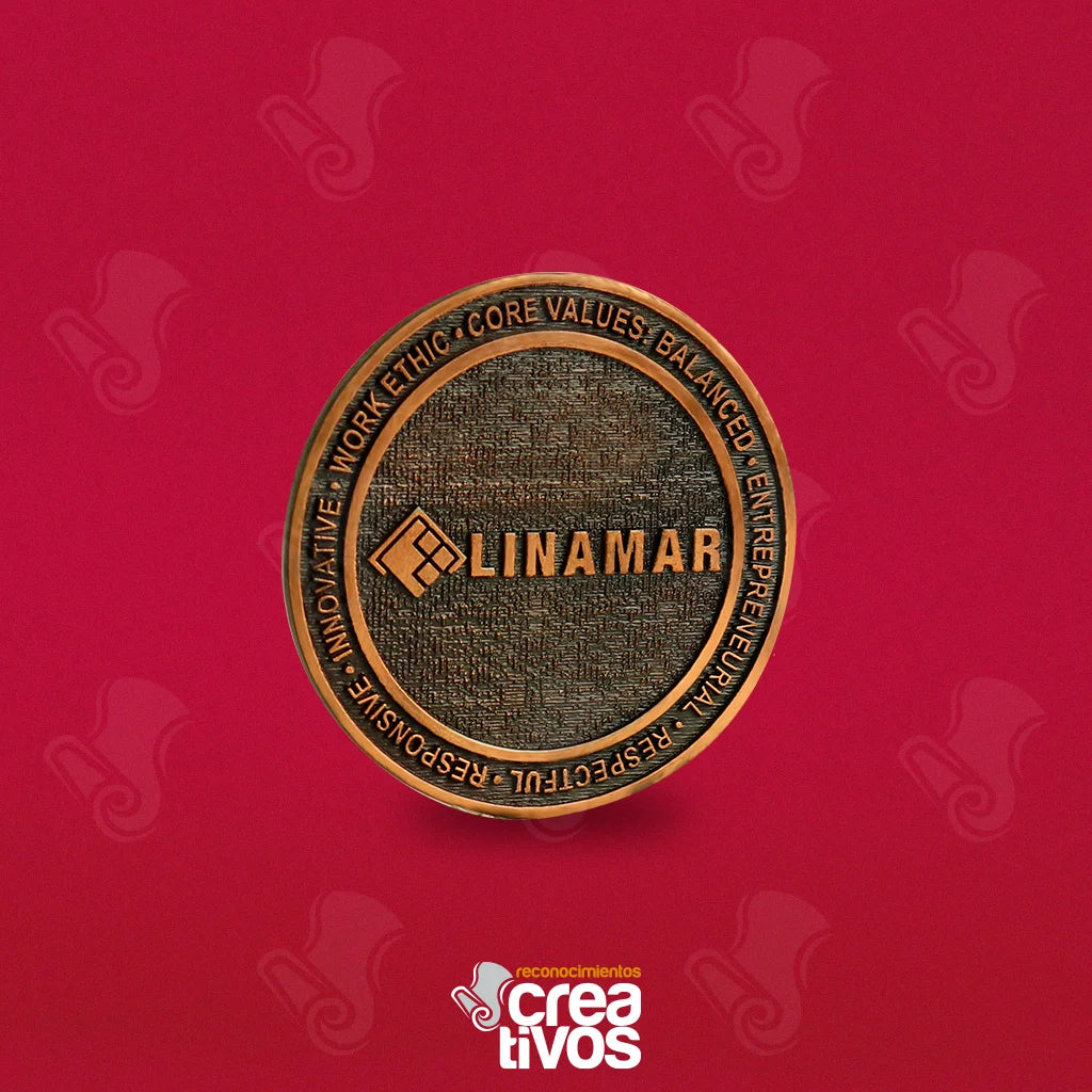 Moneda Personalizada Cobre de Linamar
