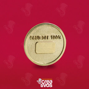 Moneda Personalizada Plateada de Wiener Lab